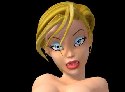fille modele blonde virtuel